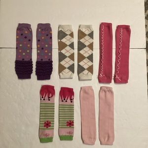 Bundle of 5 pairs of leg warmers